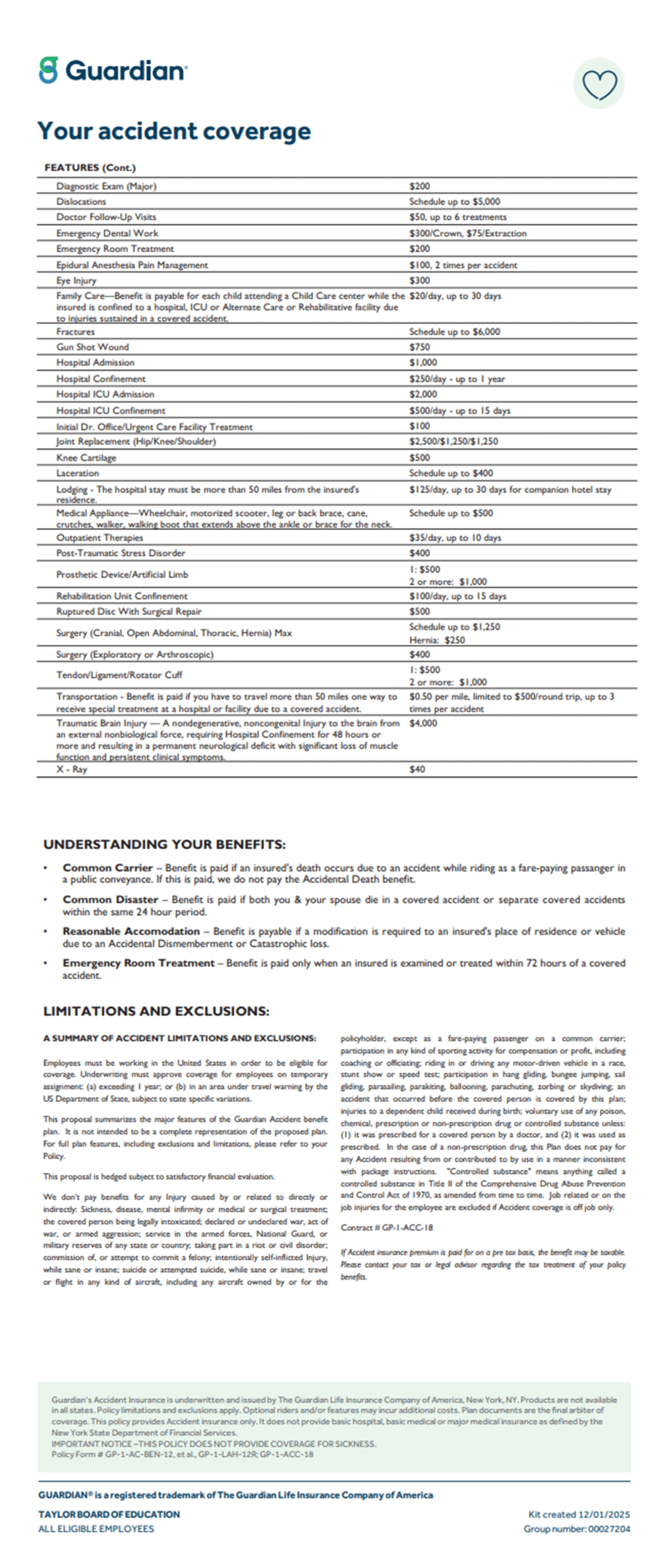 Guardian Accident examples and information
