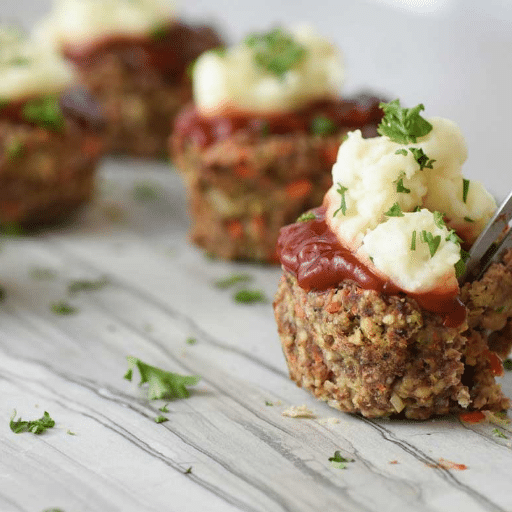 mini meatball with potato topping